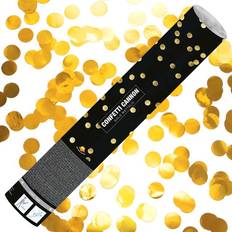 Confeti Cañon de Confetti Kabuki Metálico Oro 40 cm