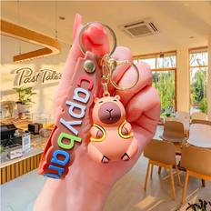 Wallets & Key Holders RYWOLT Keychain Capybara Doll Pendant Silicone Bag