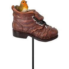 Vivid Arts Plant Pal Mini Robin On A Boot Garden Decoration - One Size