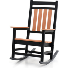 Gray Outdoor Rocking Chairs Hudson Outdoor Rocking Chair - Natural 33.740157480315 H x 42.0472440944882" W x 26.57" D