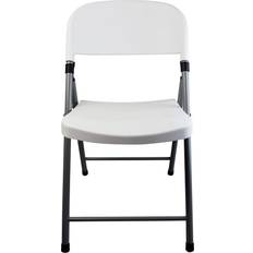 Folding Trestle Chair - White 44 cm H