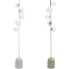 Green Floor Lamps ValueLights Marlow Sage Green 5 Way With Glass Globe - One Size Floor Lamp