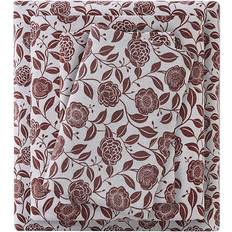 Textiles Beautyrest Oversized Cotton Flannel 4 Piece - Rust Floral Bed Sheet Brown