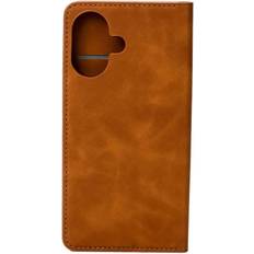 Polaris iPhone 16 Plus plånboksfodral brun