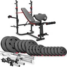 Étagères de rangement Hop-Sport HS Set d'haltères de 75kg avec le banc de musculation HS-1065