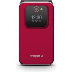 Emporia 2G Flip Mobile Phone 2.8" Large Display Screen 2MP Camera - Red