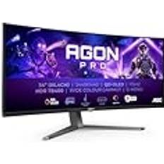 AOC AG346UCDAM 34 Zoll WQHD OLED Curved Gaming Monitor 175 Hz 0.03 ms FreeSync Pro G-Sync Comp. HDR400 3440x1440 2X HDMI DisplayPort USB Hub Schwarz