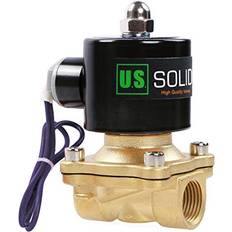 Solenoid Valves U.S. Solid 1/2" NPT Brass Electric Valve 12V DC Normally Closed VITON from