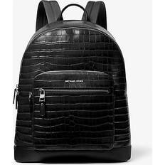 Michael Kors Schwarz Schulranzen Michael Kors Hudson Crocodile Embossed Leather Commuter Backpack