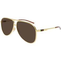 Gucci Homme Lunettes de soleil Gucci GG1677S 002 Solbriller Mænd - Gold