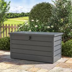 350 Liter Metal Garden Storage Box - Black