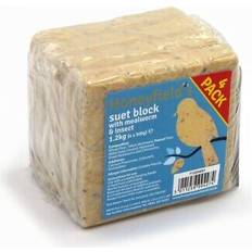 Honeyfields Suet Block With Mealworm Pack 4 - 1.2 kg