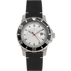 Dive Pro 200 Leather-Band w/Date Black/White One Size