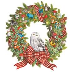 Advent Calendars Carousel Home Snowy owl 3d christmas advent calendar christmas wreath-shaped calendar 33cm