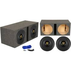 Boat & Car Speakers Rockville W15K9D4 15" 10,000W Car Audio Subwoofers+Vented Sub Box Enclosure