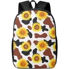 School Bags Buewutiry Key Maxway, 17 School Backpack for Girls Boys cow print sunflower western Lightweight Travel Laptop Backpack for Men Women College Back Pack Kids Backpack for School with Adjustable Padded Straps