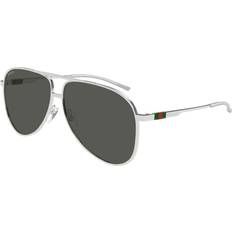 Gucci Aviator/Cat Eyes - Men Sunglasses Gucci GG1677S 001 Men's Sunglasses - Silver