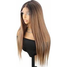 Real Hair Wigs Shein Ombre Light Brown Lace Front Wig T Part