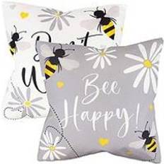 Streetwize Streetwize Pair Of Don't Worry Be Happy Scatter Cushions - Print