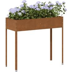 Blomlådor - Cortenstål Odlingslådor vidaXL Odlingslåda 100,5x40,5x90 cm Väderbeständigt Stål