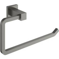 B&Q Wall Mounted Gun Grey Towel Ring