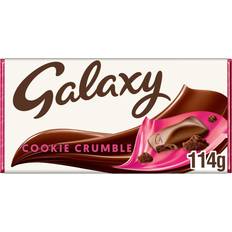 Chocolates Galaxy Cookie Crumble Milk Chocolate Block Bar 114g 1pack