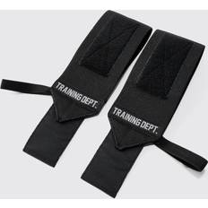 Handgelenk-Bandagen im Black Friday Angebot boohooMAN Mens Active Training Dept Wrist Wraps Schwarz ONE SIZE, Schwarz