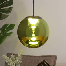 ECO-Light Grøn Pendler ECO-Light LED Hængelampe Altaïr Ø 15 cm Glas 3.000 K Pendel