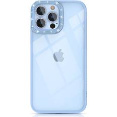 Sparkle Series iPhone 13 Pro-etui med krystaller bagcover blå