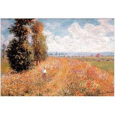 Ingelijste kunstwerken Claude Monet Landscape Near Giverny Paper Mounted Print