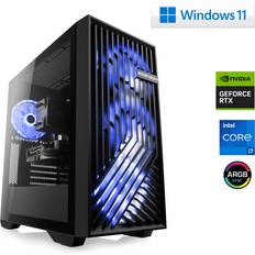 Ordinateurs de Bureau CSL M10830H M10830H 8x 2100 MHz GeForce RTX 4060 16 Go DDR5 RAM M.2 SSD 1000 Go Windows 11 Famille