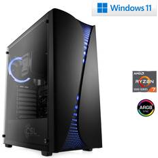 Desktop-Computer CSL Gaming PC AMD Ryzen 7 5700G 4600 MHz 16 GB DDR4-RAM M10850H