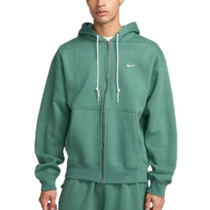 Nike Men's Solo Swoosh Full-Zip Hoodie - Bicoastal/White