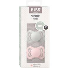 Bibs Nappar Bibs Supreme Silicone Haze/Blossom 2-pack Flera storlekar
