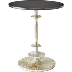 Small Tables Global Views Fluted Silver/Black Small Table 20"