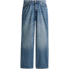 H&M Wide High Jeans - Denim Blue