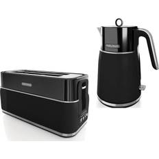 Morphy Richards Electric Kettles Morphy Richards Black Signature Opulent Jug Kettle & 4 Slice Toaster