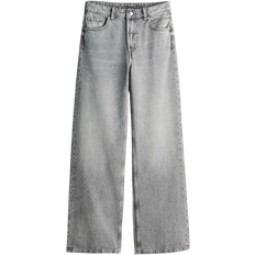 Dame - Grå Jeans H&M High Waisted Jeans - Gray