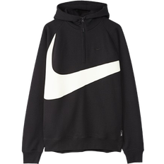 Nike Swoosh 1/2-Zip Fleece Hoodie - Black/Coconut Milk