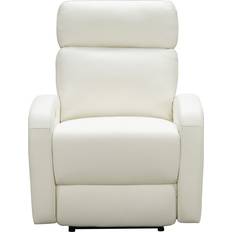 Furniture Barcalounger Levi Power Recliner With Heads-Up - White Armchair