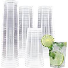 Trasparente Bicchieri da viaggio Clear Plastic Tumbler Glasses 10 oz 20 Count Bicchiere da viaggio