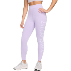 Nike Sportswear Classics Women's Graphic High Waisted Leggings - Violet Mist/White