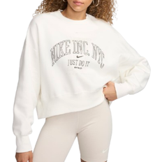 Nike crew neck Nike Sportswear Phoenix Fleece Women's Over Oversized Crew Neck Graphic Sweatshirt - Sail