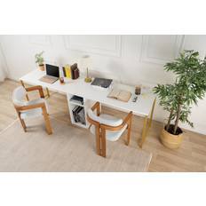 Skye Decor Twin Study Desk 240 x 74 x 60 cm Schreibtisch