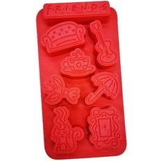 Rojo Cubiteras Warner Bros Friends Icons Silicone Ice Cube Tray Cubitera