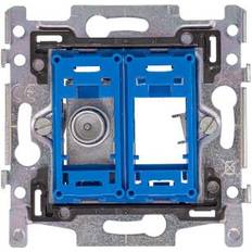 Nedis Stikkontakter Nedis EDB02 C Coax TV socket,Niko compatibel,Telenet /VOO