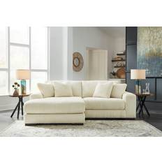 Furniture Signature Design by Ashley 2-Piece LAF Chaise Sectional In Ivory Sofa