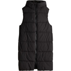 3XL - Damen Westen H&M Puffer Hood Vest - Black