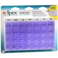 Apex medichest pill organizer 5 pack White Medium B, M