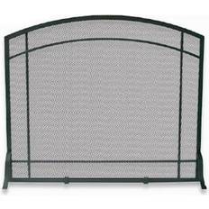 Fireplace Screens on sale SINGLE PANEL BLACK WROUGHT IRON MISSION SCREEN